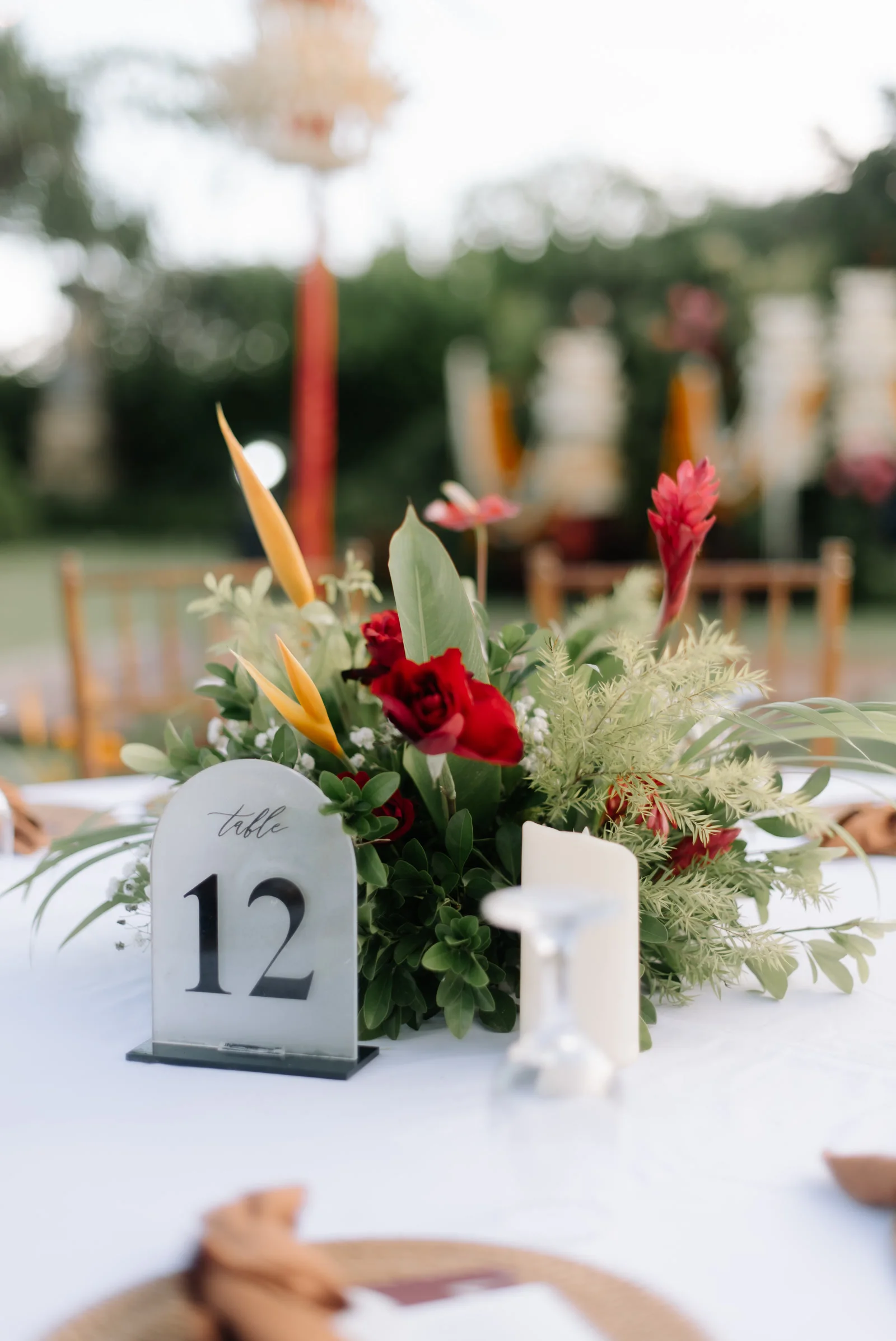 Tropical Paradise wedding decor